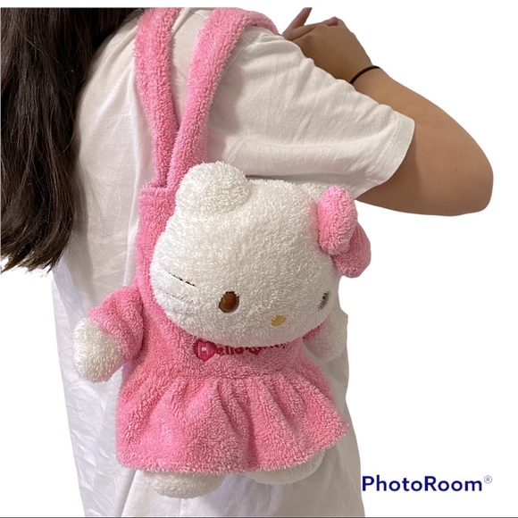 Hello Kitty Handbags - Hello Kitty 1 of a kind Plush Terry Cloth Shoulder Tote Bag